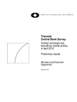 Triennial Central Bank Survey: Foreign exchange and derivatives market activity in April 2010 pptx