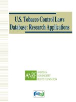 U.S. Tobacco Control Laws Database: Research Applications pdf