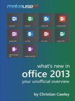 What's New In Office 2013: Your Unofficial Overview