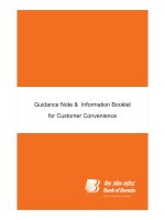 Guidance Note & Information Booklet for Customer Convenience pptx