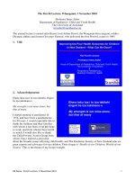 The Porritt Lecture, Whanganui, 3 November 2010 potx