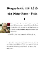 10 nguyên tắc thiết kế tốt của Dieter Rams - Phần 1 docx