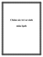 Chăm sóc trẻ sơ sinh mùa lạnh potx