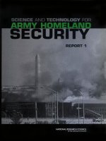 SCIENCE AND TECHNOLOGY FOR ARMY HOMELAND SECURITY potx