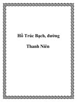Hồ Trúc Bạch, đường Thanh Niên pptx