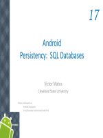 Android chapter17 SQL databases