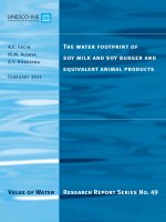 The water footprint of soy milk and soy burger and equivalent animal products pdf