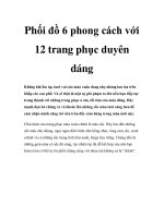 Phối đồ 6 phong cách với 12 trang phục duyên dáng pdf