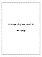 Cách học tiếng Anh cho kì thi tốt nghiệp pdf