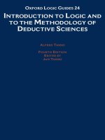 Introduction to Logic and to the Methodology of Deductive Sciences