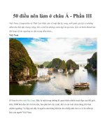 50 điều nên làm ở châu Á - Phần III pot