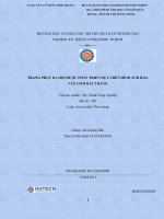 Luận văn:Trang phục dạ hội được phát triển dựa trên hình ảnh, hoa văn gốm Bát Tràng pdf