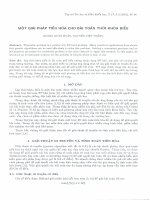 Một giải pháp tiến hóa cho bài toán thời khóa biểu. doc