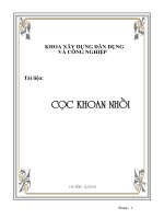 tài liệu cọc khoan nhồi