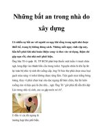 Những bất an trong nhà do xây dựng ppt