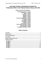 Job Family Position Classification Standard for Professional Work in the Physical Science Group, GS-1300 docx