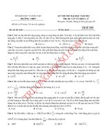 THI THỬ ĐẠI HỌC CÂP TỐC Năm học: 2012-2013 MÔN VẬT LÍ - Mã đề 030 pdf