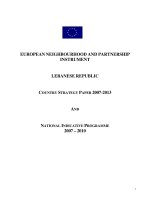 EUROPEAN NEIGHBOURHOOD AND PARTNERSHIP INSTRUMENT LEBANESE REPUBLIC pptx
