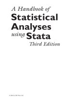 A handbook of statistical analyses using stata