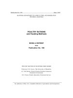 POULTRY RATIONS and Feeding Methods ppt