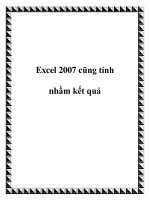 Excel 2007 cũng tính nhầm kết quả pdf