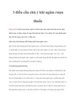 3 điều cần chú ý khi ngâm rượu thuốc docx