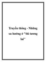 Truyền thông - Những xu hướng ở thì tương lai potx