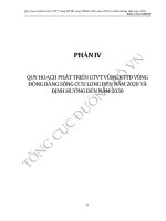 QUY HOẠCH PHÁT TRIỂN GTVT VÙNG KTTĐ VÙNG ĐỒNG BẰNG SÔNG CỬU LONG ĐẾN NĂM 2020 VÀ ĐỊNH HƯỚNG ĐẾN NĂM 2030 pdf
