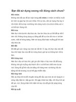 Bạn đã sử dụng xoong nồi đúng cách chưa? pdf