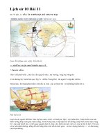 Lịch sử 10 Bài 11