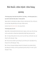 Bài thuốc chữa bệnh viêm bàng quang docx