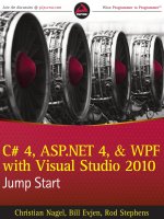 c# 4, asp.net 4, and wpf, with visual studio 2010 jump start