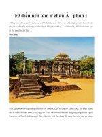 50 điều nên làm ở châu Á - phần I pot