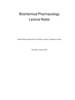 Biochemical Pharmacology Lecture Notes potx