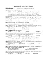 Đề Thi Thử Đại Học Hóa 2013 - Phần 4 - Đề 7 potx