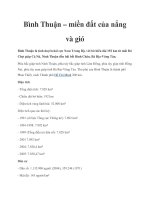 Bình Thuận – miền đất của nắng và gió pptx