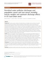 Permitted water pollution discharges and population cancer and non-cancer mortality: toxicity weights and upstream discharge effects in US rural-urban areas doc