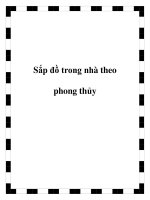 Sắp đồ trong nhà theo phong thủy pdf