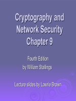 Cryptography and Network SecurityChapter 9 doc