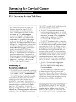 Screening for Cervical Cancer - U.S. Preventive Services Task Force pdf