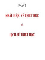  khai luoc ve triet hoc va lich su triet hoc
