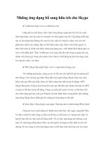 Những ứng dụng bổ sung hữu ích cho Skype ppt