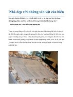 Nhà đẹp với những sản vật của biển docx