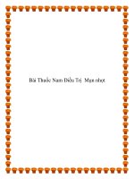 Bài Thuốc Nam Điều Trị Mụn nhọt pdf