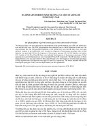 ĐA HÌNH GEN HORMON SINH TRƯỞNG CỦA MỘT SỐ GIỐNG BÒ NUÔI Ở VIỆT NAM docx