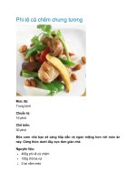 Phi-lê cá chẽm chưng tương ppt