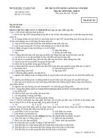 đề thi cao đẳng môn sinh năm 2007 khối b - m765