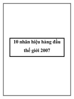 10 nhãn hiệu hàng đầu thế giới 2007 pot