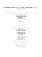 The Distribution and Reproductive Success of the Western Snowy Plover along the Oregon Coast - 2010 potx