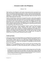 Consumer credit in the Philippines pot